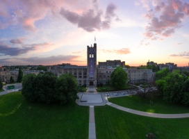 University College in a bright sunset